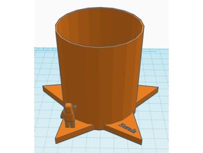 pencil cup art tools 3d print model - Mito3D