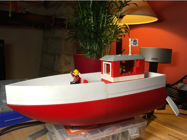 rc barco de lego los vehículos 3D print model - Mito3D