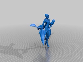 janna tempo jogos liga lendas 3d print model - Mito3D