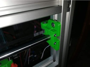 hypercube evolution pulley mount remix easy rod insertion 3d printer parts hevo 3d print model - Mito3D
