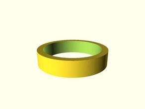 simple moda anillo 3d impresión 3d print model - Mito3D