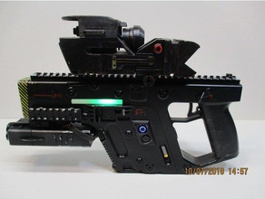 xrads real laser blaster lidar scanner hobby 18 tft adafruit trinket arduino fx mini fxmini gun radar star wars teensy 32 tf tfmini upgrade 3d print model - Mito3D