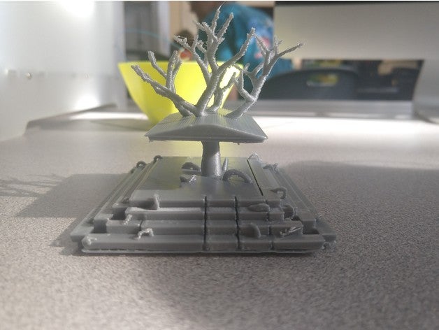 temple tree art remix 3D print model - Mito3D