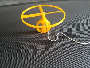 pullcopterdl mechanical toys flying helecopter openscad 3d print model - Mito3D