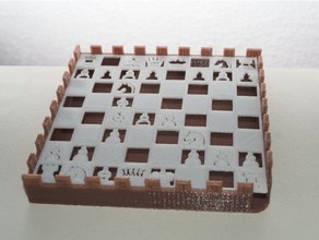 xadrez saboneteira - porte savon jeux d&eacutechec casa de banho jogo echecs dechec 3d print model - Mito3D
