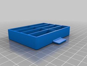 drawer box eight 2 compartments tool holders boxes 3d print model - Mito3D