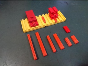 fischertechnik duplo conector plano construção brinquedos 3d print model - Mito3D