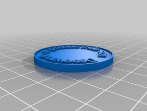 customized coin chip coins badges 3d print model - Mito3D