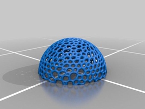 voronoi meia esfera 3d impressão 3d print model - Mito3D