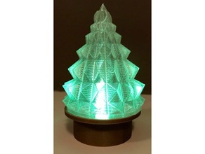 christmas tree lights base decor 3d print model - Mito3D