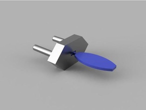 eu wall socket protection key 3d printing 3d print model - Mito3D