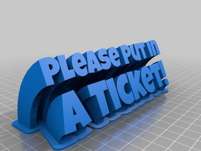 ticket office customized 3d print model - Mito3D