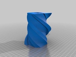 twisted Zeichen logos 3d print model - Mito3D
