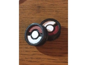 pokemon earplug earrings 22mm daily earplugs fassion niantic pokemongo go 3d print model - Mito3D