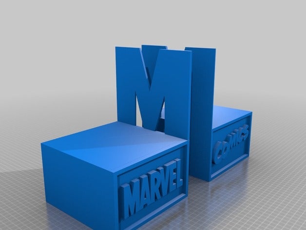 marvel comics serre-livres d'autres 3D print model - Mito3D