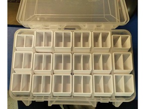 pequenas caixas de plano 964 23606 23616 clandestino armazenamento organização caso divisor organizador 3d print model - Mito3D