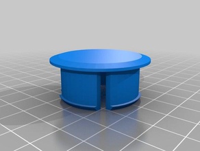 my 1st customized cap hole replacement parts 3d print model - Mito3D