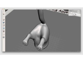 rocket corgi bowdlerized bottom animals 3d print model - Mito3D
