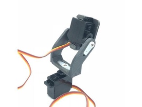 gerçek pan tilt ışık kolay sürümü hobi kamera monte edin gimbal kafa izleme 3d print model - Mito3D