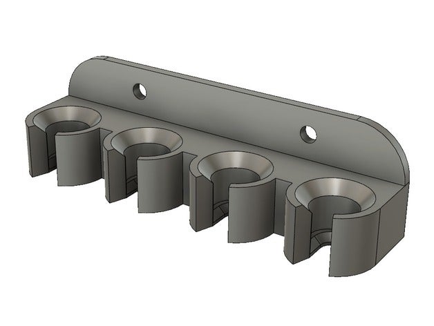 banggood hexnut screwdriver holder tool holders boxes inbus mount srewdriver wall 3D print model - Mito3D