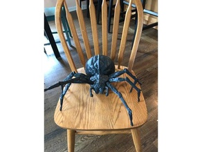giant posable halloween spider wremixed leg segment updated decor 3d print model - Mito3D