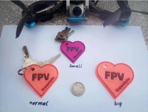 love fpv freestyle keychain 05 keychains 3d print model - Mito3D