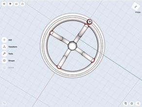 handwheel 3d printing ipad shapr3d 3d print model - Mito3D