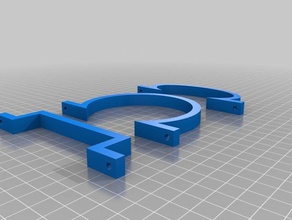 personalizable organizador de cables en los estantes la v3 organización clip cable soporte personalizador organizar 3d print model - Mito3D