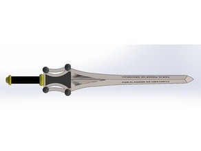 espada heman fashion 3d print model - Mito3D
