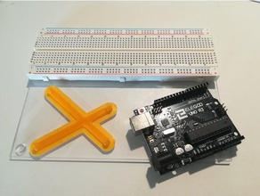 minimalist arduino uno support plate plaque minimaliste electronics 3d print model - Mito3D