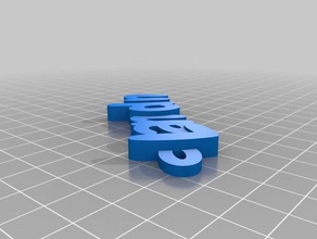 landon i portachiavi personalizzato 3d print model - Mito3D