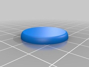 smoothed edge round miniature bases toy game accessories 28mm dd dnd dungeons dragons pathfinder rpg 3d print model - Mito3D