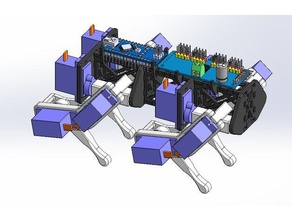 9g nano robot dog robotics servo arduino robots 3d print model - Mito3D