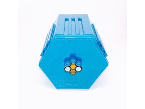 honey modular hexagonal drawer organization honeycomb 3d print model - Mito3D