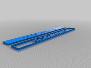 il mio personalizzato molto semplice nome platssssde i segni loghi 3d print model - Mito3D