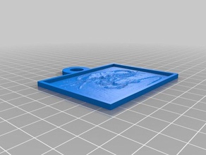 my customized lithopane mouse 2d art 3d print model - Mito3D