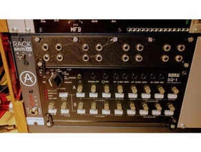 korg metrekare-1 eurorack adaptörü müzik modüler sequencer sq1 synth synthesizer 3d print model - Mito3D