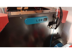 anycubic 4max led-schalter halterung 3d drucken 3d print model - Mito3D