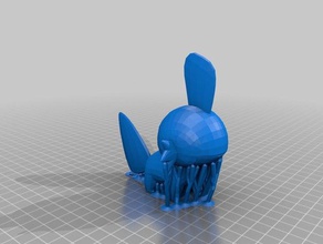 mudkip apoyo modelos animal personalizado figura poke pokemon figuras juguete 3d print model - Mito3D
