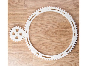 gears turntable diy reductor 3d print model - Mito3D