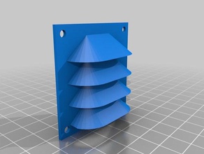 piccola griglia di ventilazione 3d la stampa personalizzato 3d print model - Mito3D