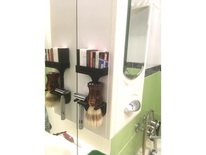 máquina de barbear stand casa banho lâminas navalha lâmina a titular suporte rockwell 3d print model - Mito3D