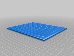 waffle pattern cover window case 3d printer parts 3d print model - Mito3D