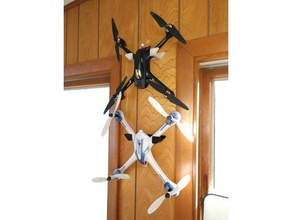 parametric dronequadcopter hanger rc vehicles hubsan h501s wall mount 3d print model - Mito3D