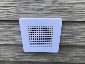 dryer vent cover household 3d print model - Mito3D