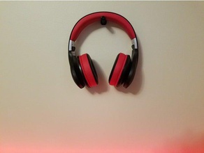 simple quick print headphone holder organization headphome headphones hanger hook headset mount 3d print model - Mito3D