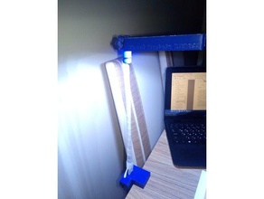 desk lamp-customizable &ccedilalma lambas office clamp masa 3d print model - Mito3D
