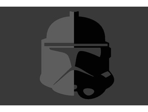 klon kaskı faz 1&2 işaretler logoları clone trooper star wars 3d print model - Mito3D
