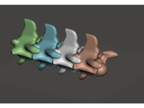 cobra espinha de contas pulseiras osso ossos colar 3d print model - Mito3D