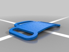 Freitag der 13 remake 2009 hockey-Maske-Gurt-connector Requisiten Schnalle 3d print model - Mito3D